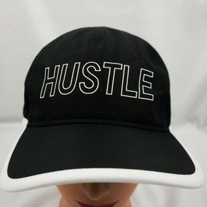 Hustle Tek Gear Hat Black Adjustable Baseball Cap